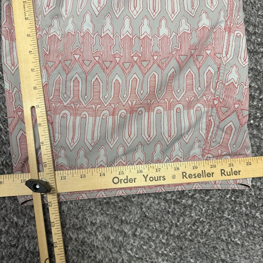 Patagonia Mens Board Shorts Size 34 Red Gray Patterned Swim‎ Trunks Nylon